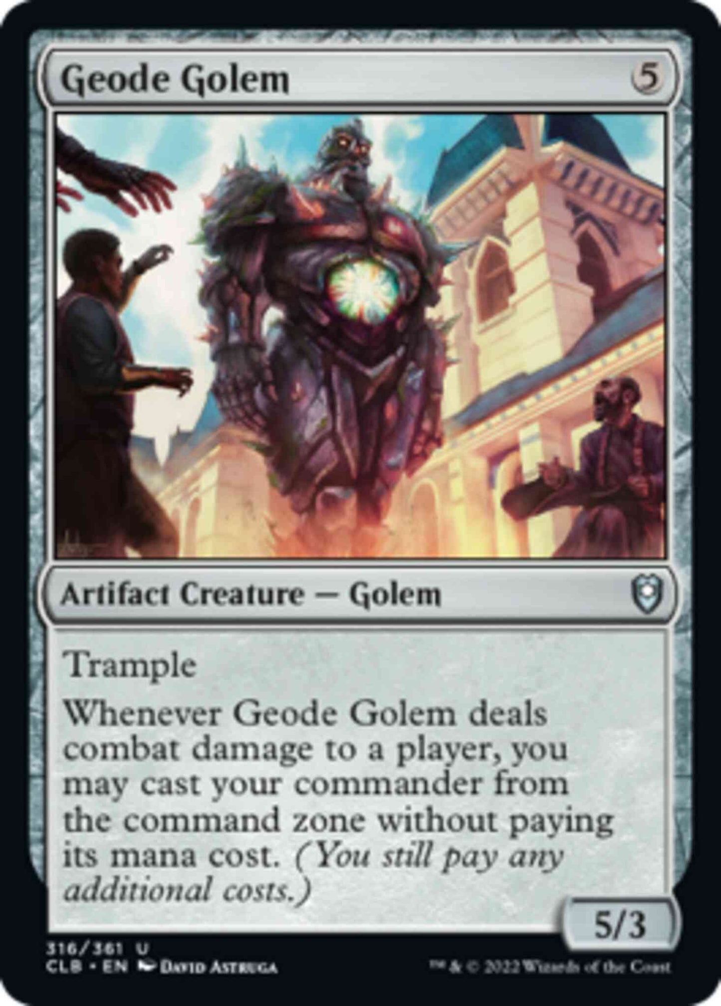 Geode Golem [316] [Commander Legends: Battle for Baldur's Gate] [Non-Foil]