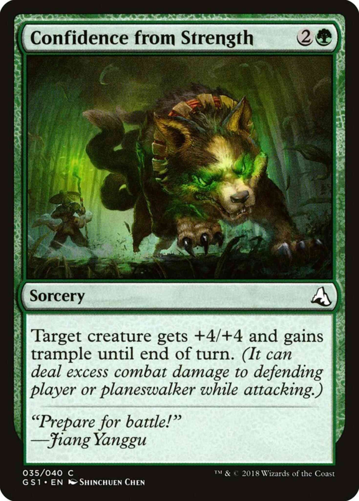 Confidence from Strength [35] [Global Series Jiang Yanggu And Mu Yanling] [Non-Foil]