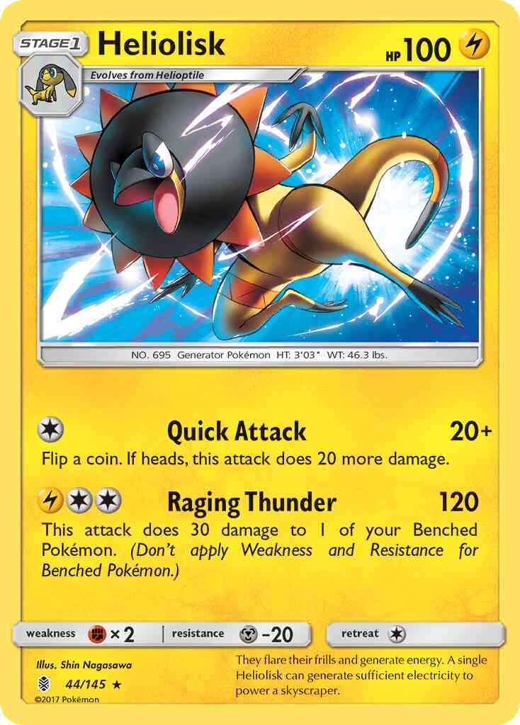 Heliolisk - 44/145 - Rare [sm2-44] [Non-Holo]