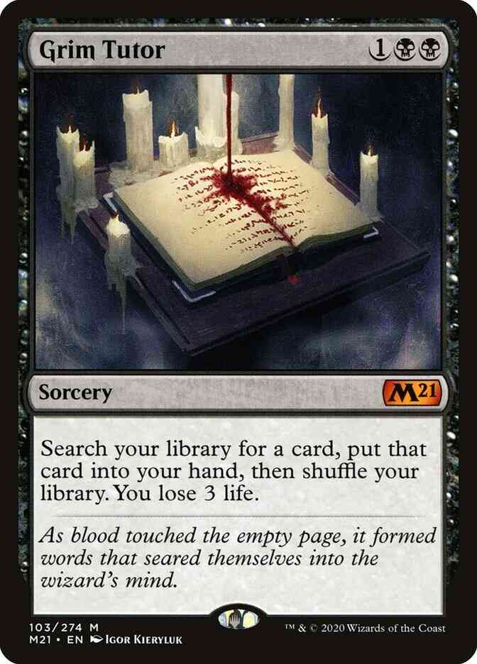 Grim Tutor [103] [Core Set 2021] [Non-Foil]