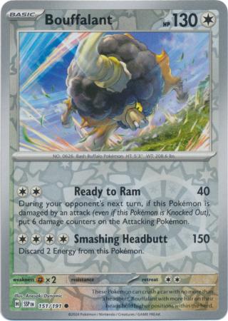 Bouffalant - 151/191 - Common [sv08-151] [Reverse Holo]
