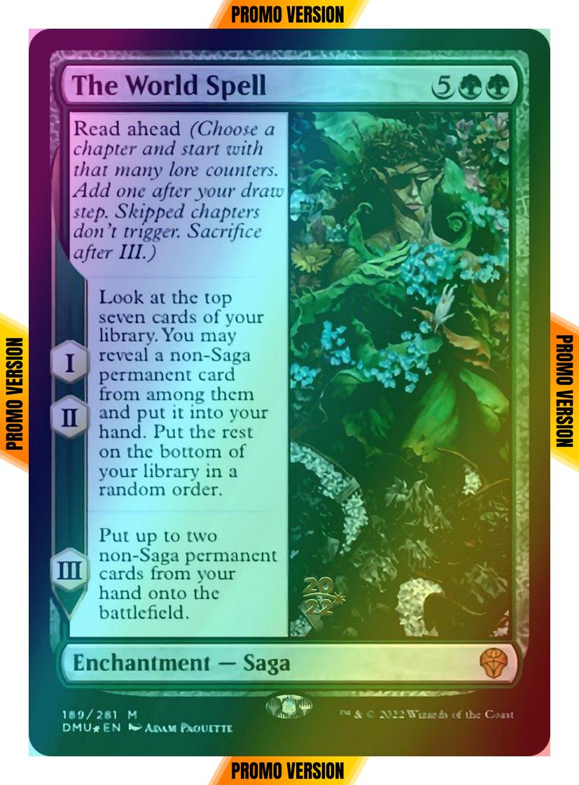 The World Spell [189s] [Prerelease] [Dominaria United: Promos] [Foil]