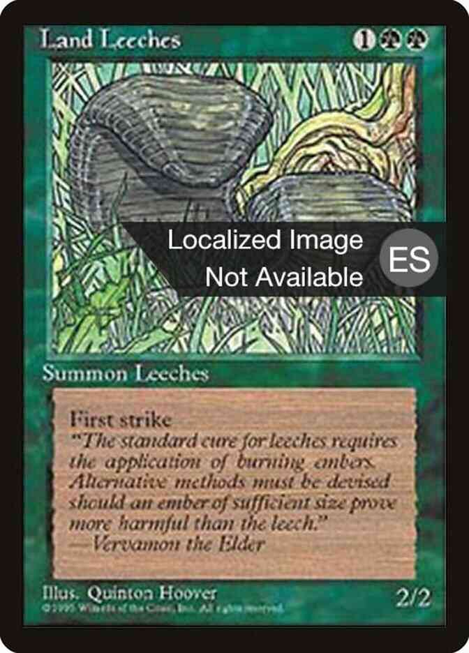 Land Leeches - Spanish [255] [Fourth Edition Black Border: Spanish] [Non-Foil]