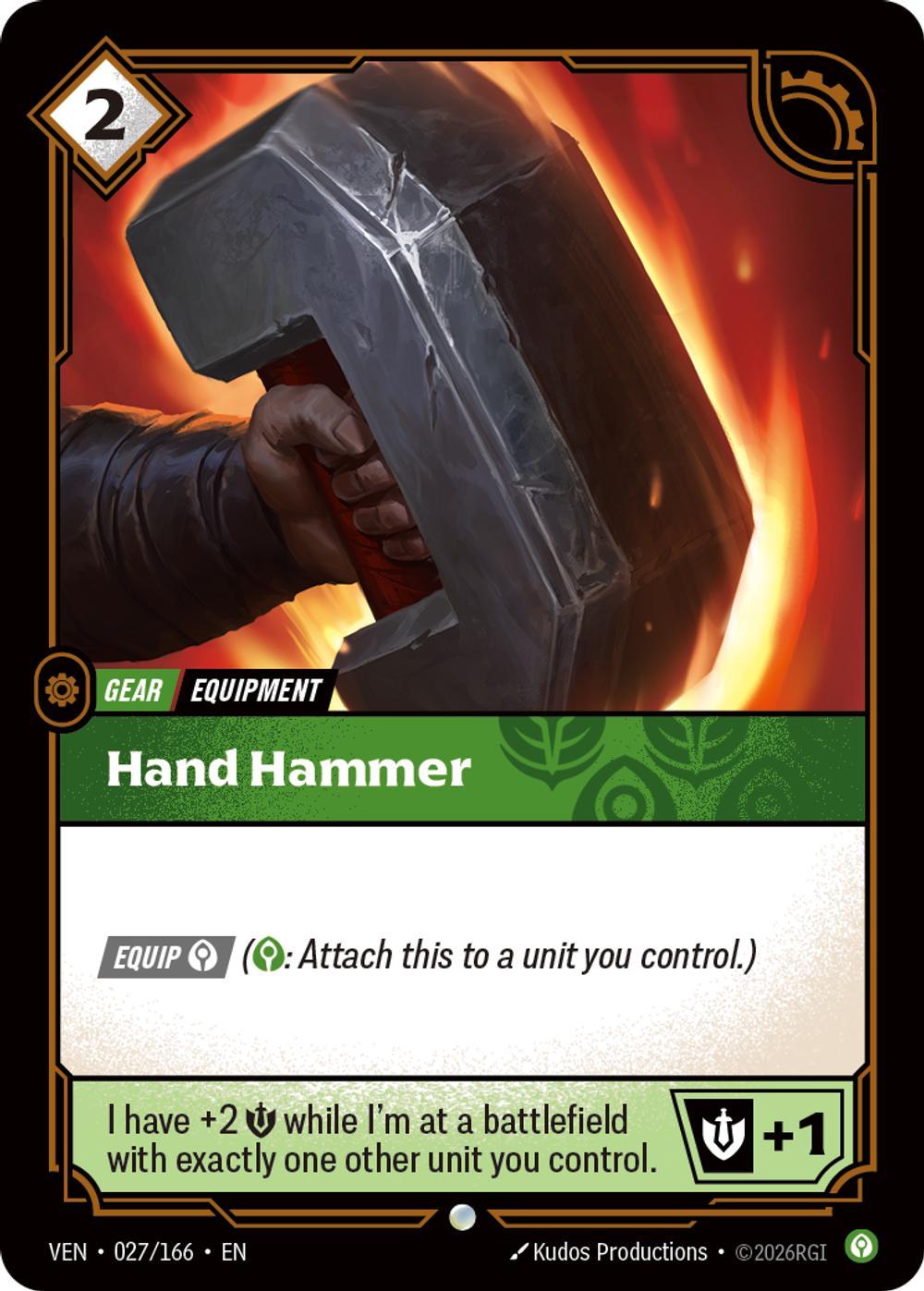 Hand Hammer - 027/166 [Vendetta] [Non-Foil]