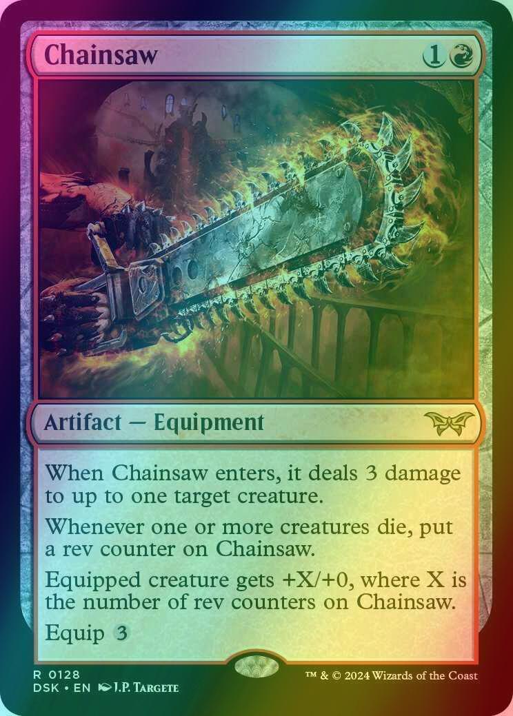 Chainsaw [128] [Duskmourn: House of Horror] [Foil]