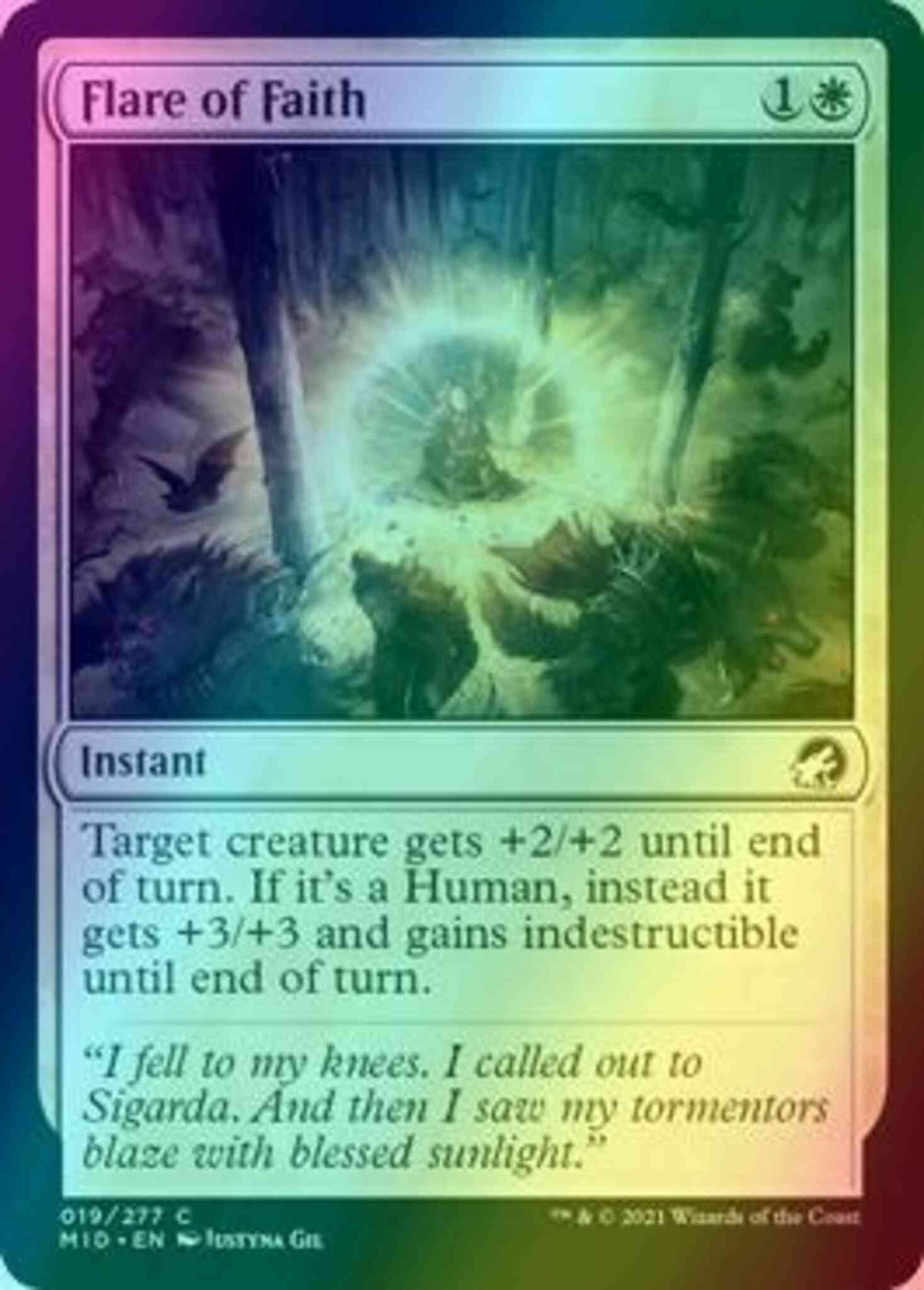 Flare of Faith [19] [Innistrad: Midnight Hunt] [Foil]