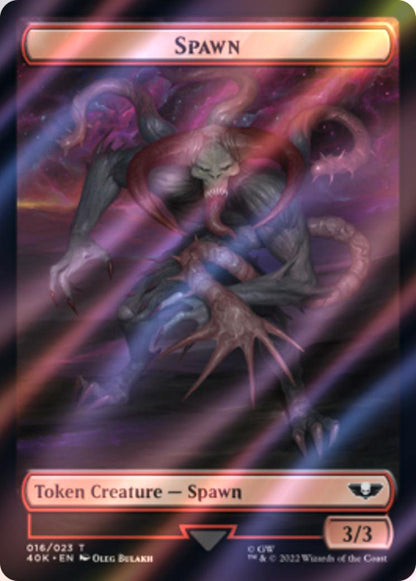 Astartes Warrior Token (12) // Spawn Token (16) [Universes Beyond: Warhammer 40,000: Tokens] [Surge Foil]