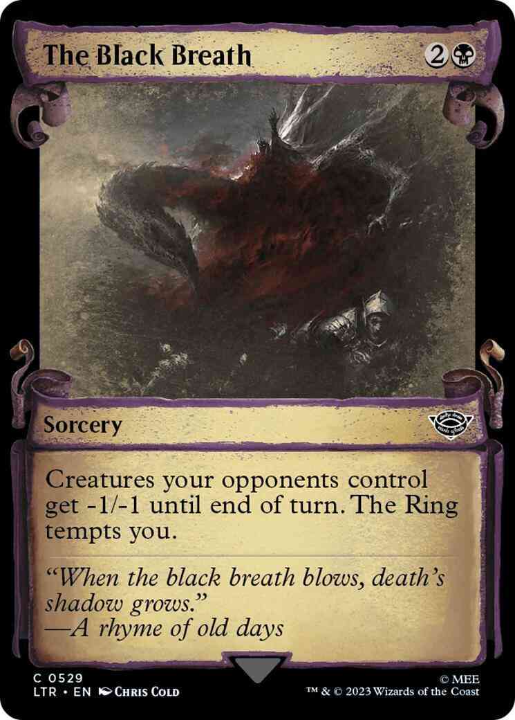 The Black Breath [529] [Scrolls Showcase] [The Lord of the Rings: Tales of Middle-earth] [Non-Foil]