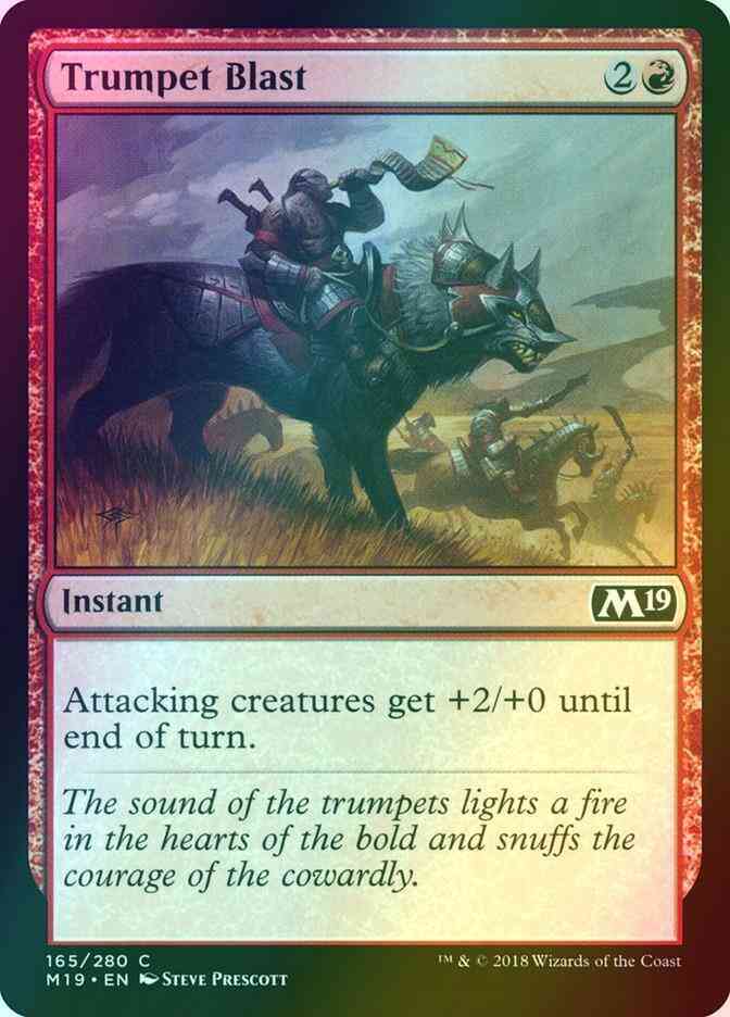 Trumpet Blast [165] [Core Set 2019] [Foil]