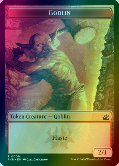 Goblin Token (09) // Spirit Token (18) [Ravnica Remastered: Tokens] [Foil]