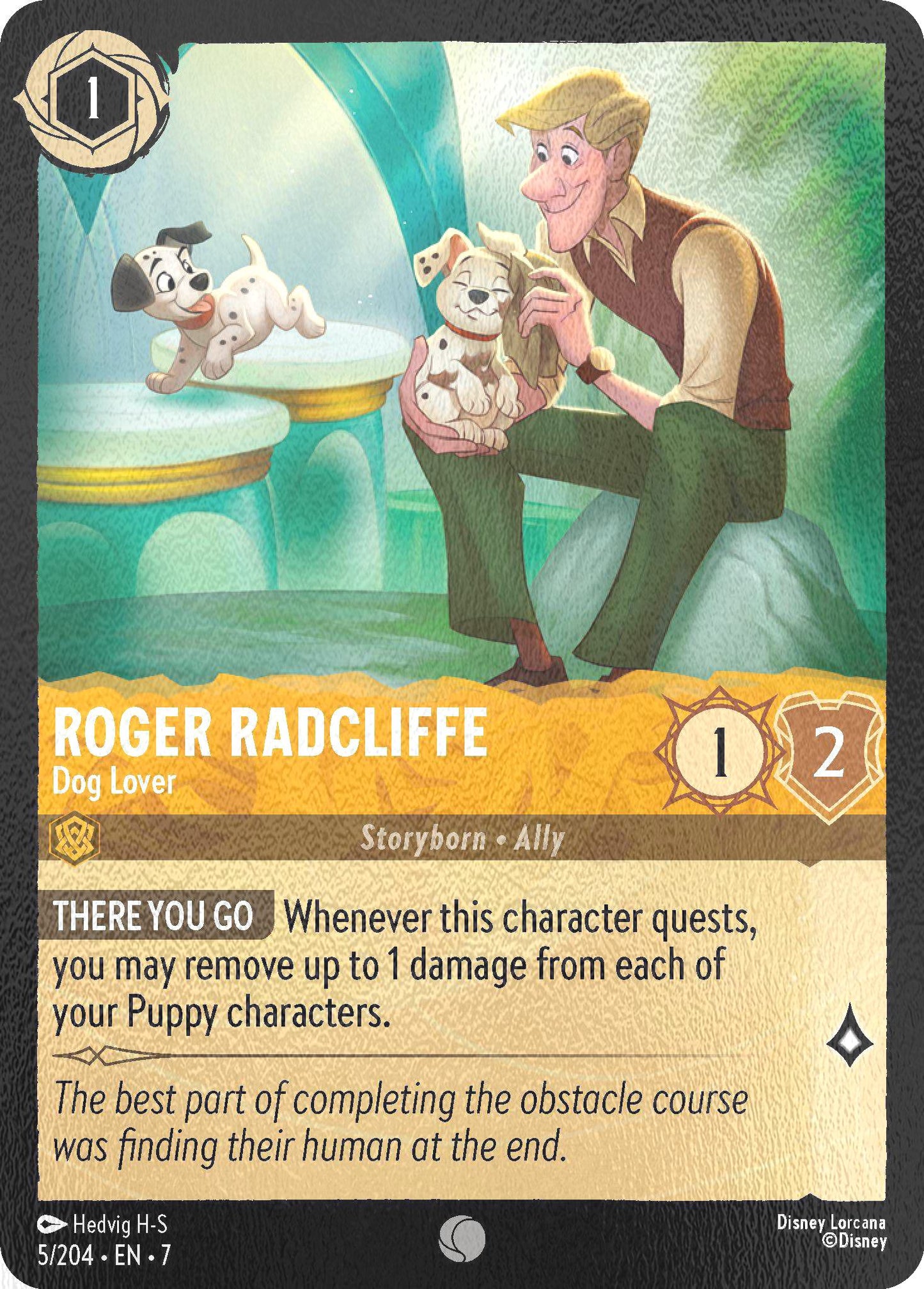 Roger Radcliffe - Dog Lover - 5/204 [Archazia's Island] [Cold Foil]