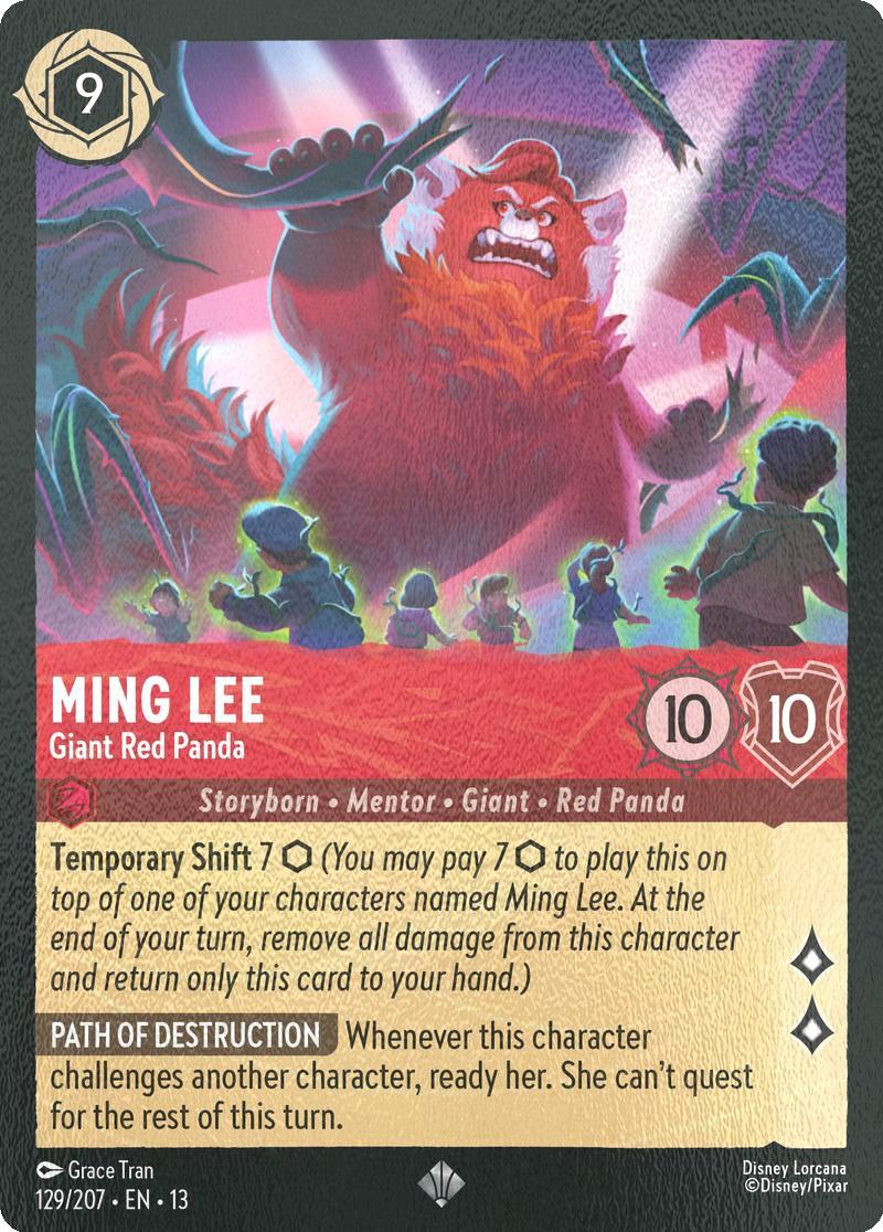 Ming Lee - Giant Red Panda - 129/204 [Attack of the Vine!] [Cold Foil]
