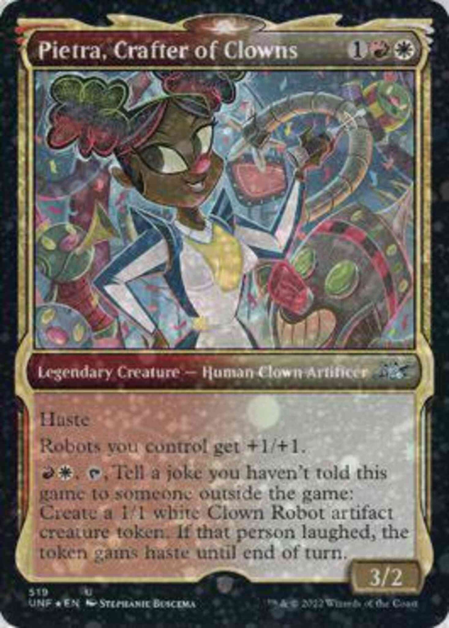 Pietra, Crafter of Clowns [519] [Showcase Cards of Tomorrow] [Unfinity] [Galaxy Foil]