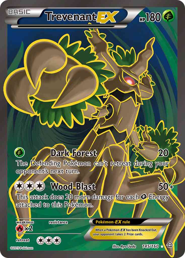 Trevenant-EX - 145/160 - Rare Ultra [xy5-145] [Ultra]