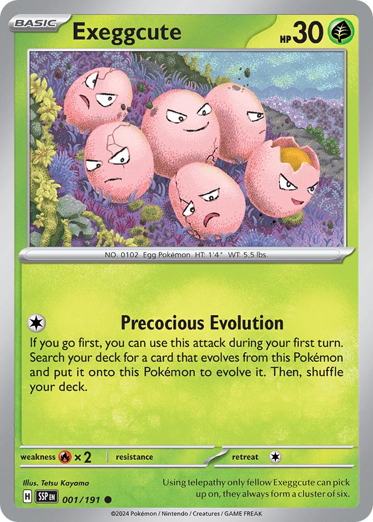 Exeggcute - 001/191 - Common [sv08-001] [Non-Holo]
