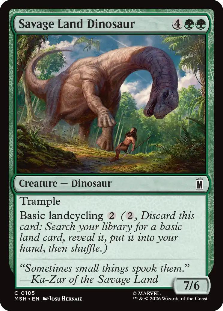 Savage Land Dinosaur [185] [Marvel Super Heroes] [Non-Foil]