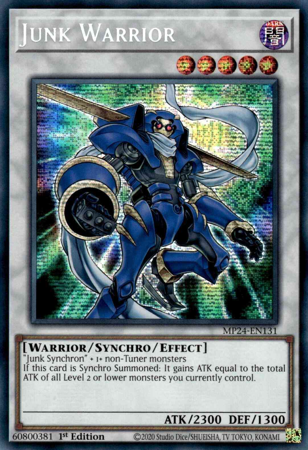 Junk Warrior - MP24-EN131 - Prismatic Secret Rare - 1st Edition