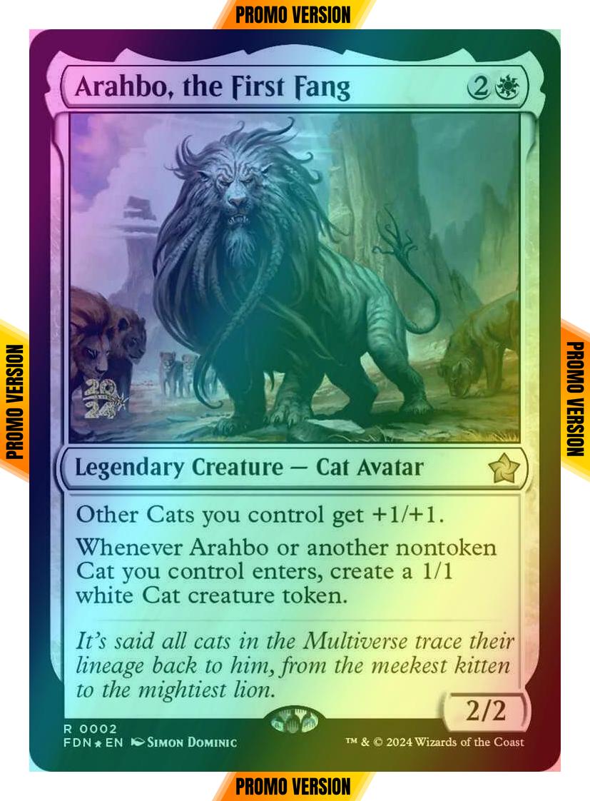 Arahbo, the First Fang [2s] [Prerelease] [Foundations: Promos] [Foil]