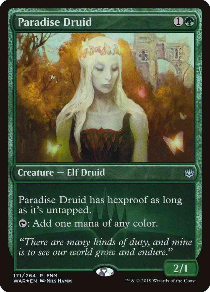 Paradise Druid [171] [War of the Spark Promos] [Foil]