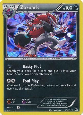 Zoroark - Shattered Holo  -  71/114 - Rare Holo [bw1-71] [Holo]