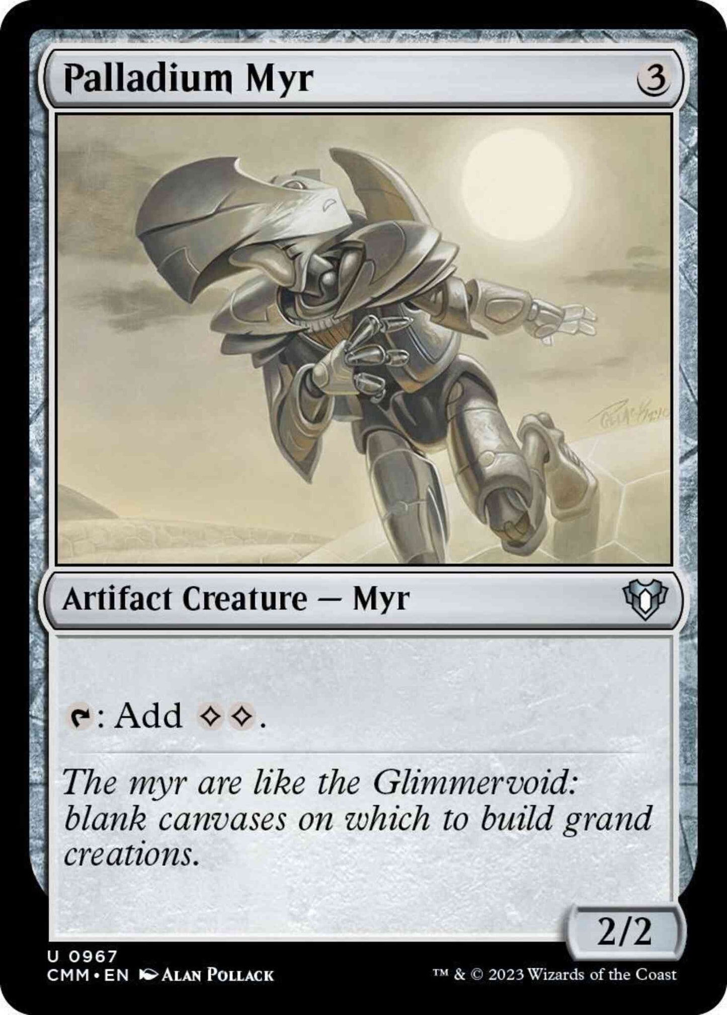Palladium Myr [967] [Commander Masters] [Non-Foil]
