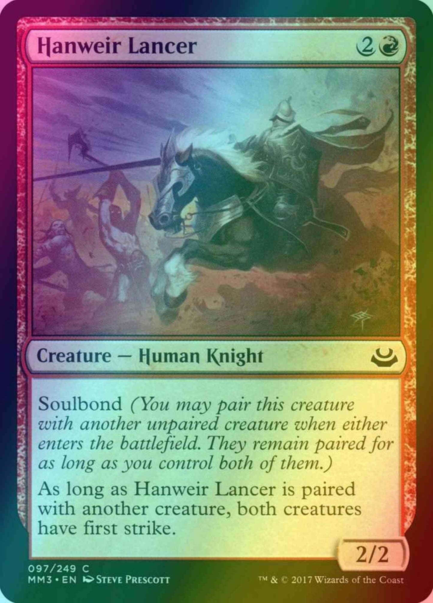 Hanweir Lancer [97] [Modern Masters 2017] [Foil]
