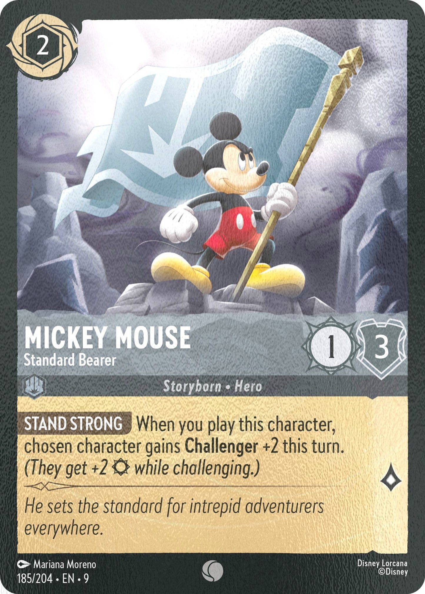 Mickey Mouse - Standard Bearer - 185/204 [Fabled] [Cold Foil]