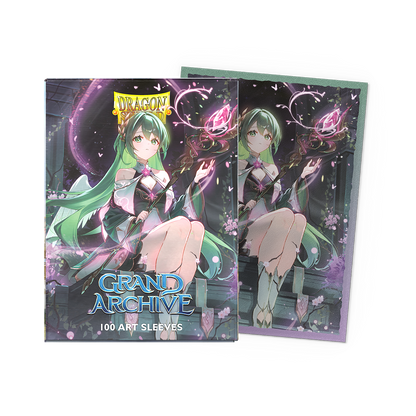 Dragon Shield Grand Archive Matte Art Sleeves - Standard Size - 100ct - Ariel, Archangel of Natura