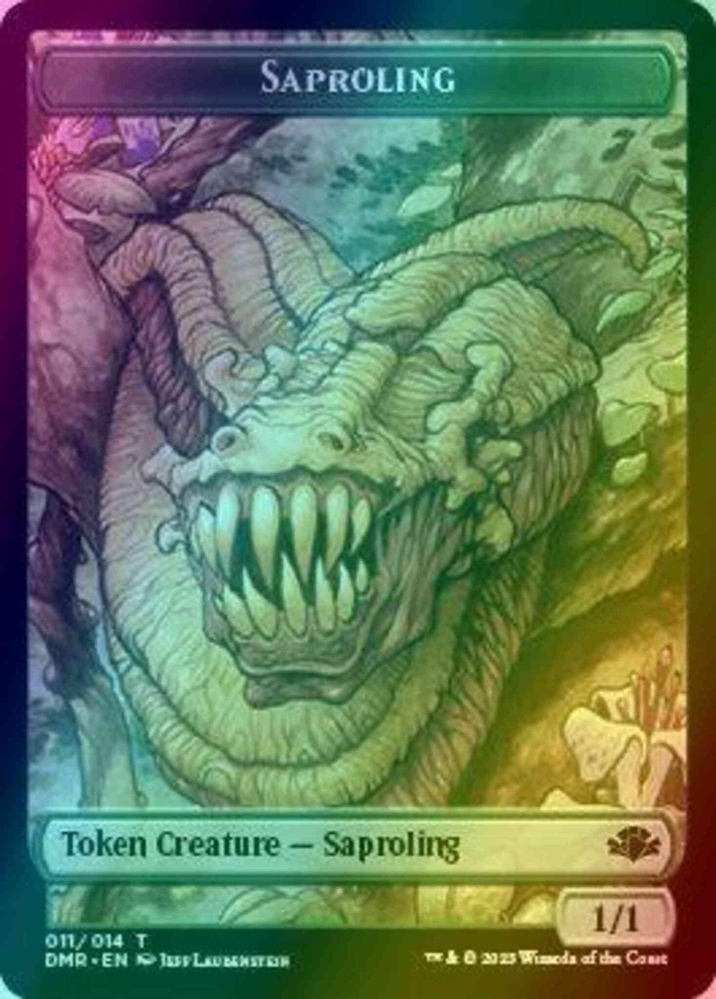 Saproling Token (11) // Zombie Token (05) [Dominaria Remastered: Tokens] [Foil]