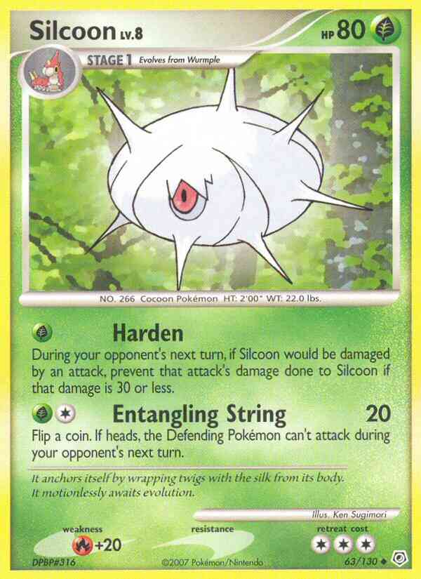 Silcoon - 63/130 - Uncommon [dp1-63] [Non-Holo]