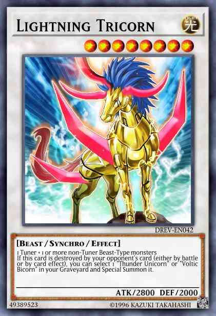 Lightning Tricorn - DREV-EN042 - Ultra Rare - 1st Edition