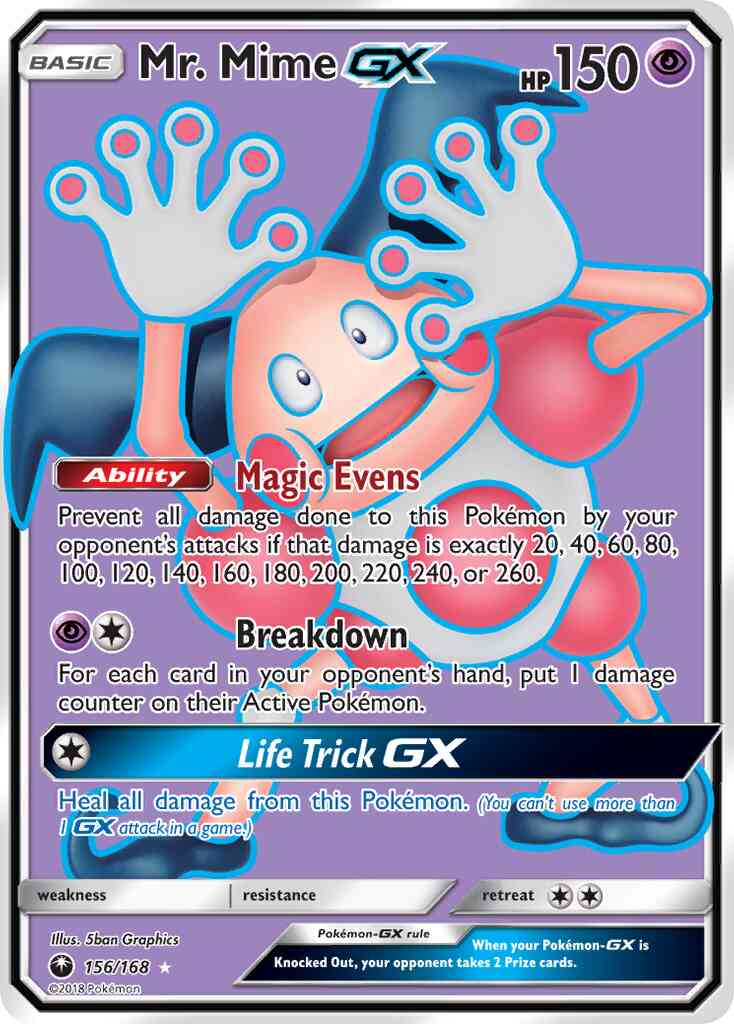Mr. Mime-GX - 156/168 - Rare Ultra [sm7-156] [Ultra]