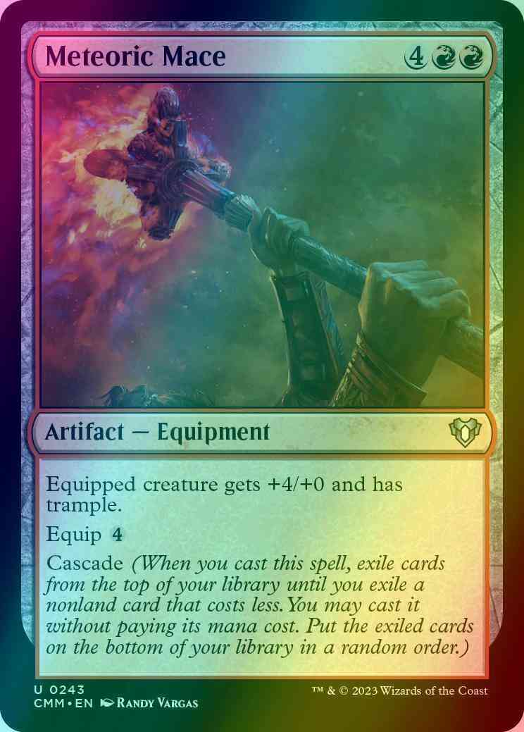 Meteoric Mace [243] [Commander Masters] [Foil]