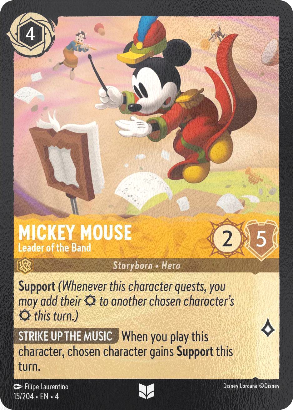Mickey Mouse - Leader of the Band - 15/204 [Ursula's Return] [Cold Foil]