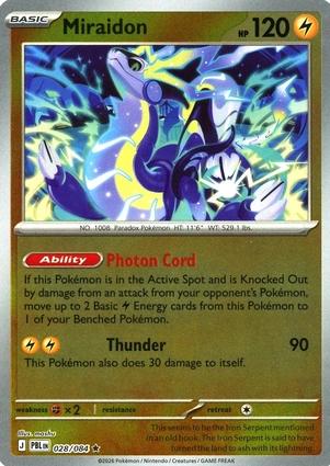 Miraidon - 028/084 - Rare [me05-028] [Reverse Holo]