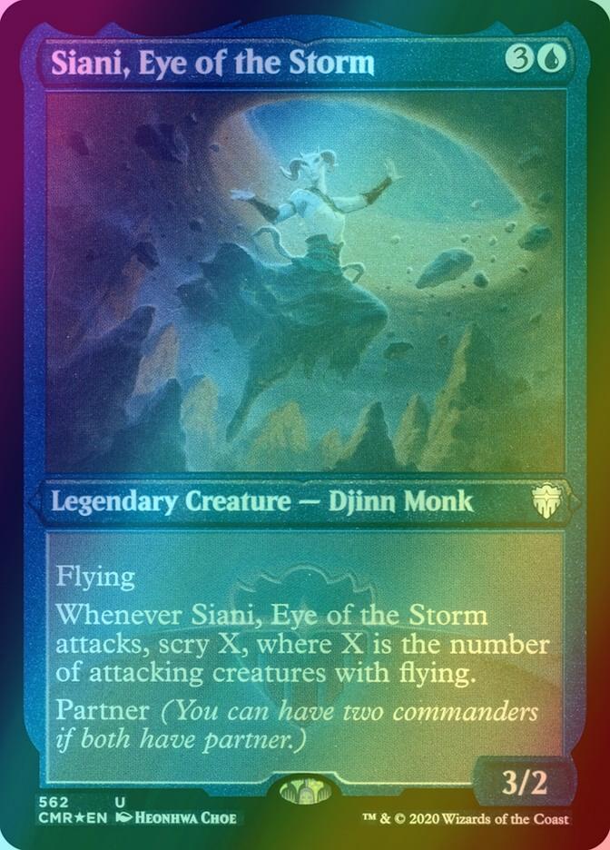 Siani, Eye of the Storm [562] [Commander Legends] [Etched Foil]