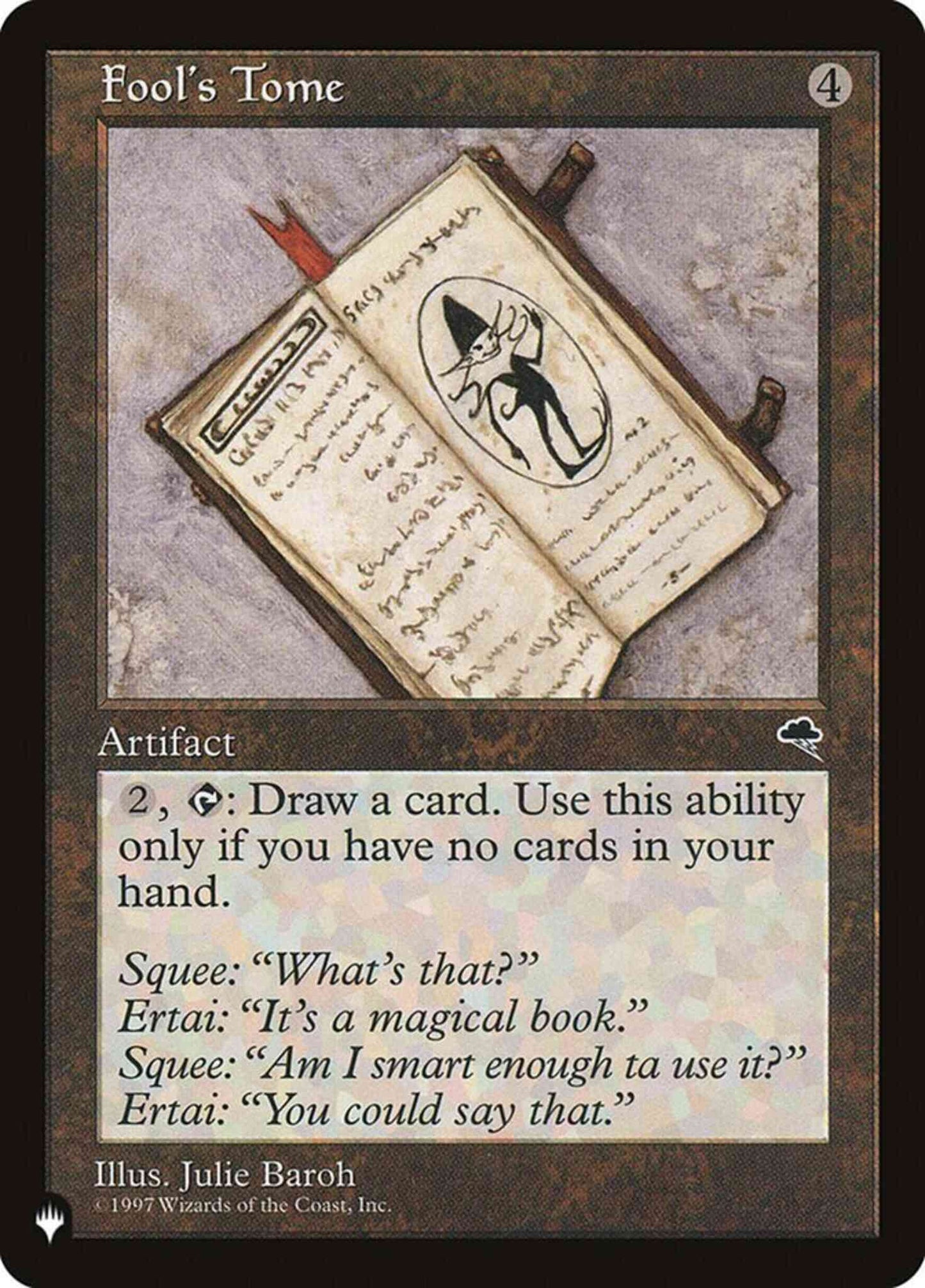 Fool's Tome [TMP-289] [The List] [Non-Foil]