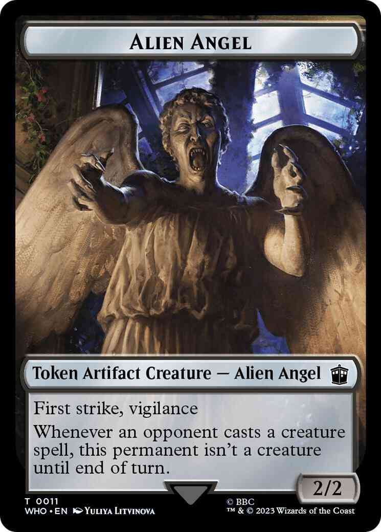 Alien Angel Token (11) // Cyberman Token (24) [Universes Beyond: Doctor Who: Tokens] [Non-Foil]