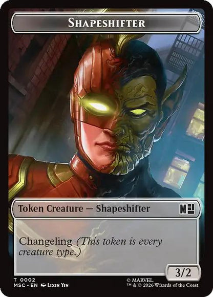 Shapeshifter Token (02) // Villain Token (09) [Marvel Super Heroes: Commander: Tokens] [Non-Foil]