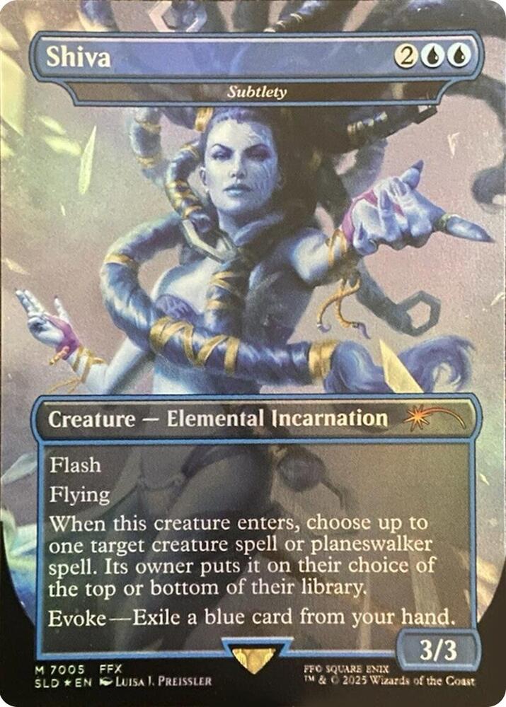 Shiva - Subtlety [7005] [Borderless] [FINAL FANTASY] [Secret Lair Drop] [Foil]