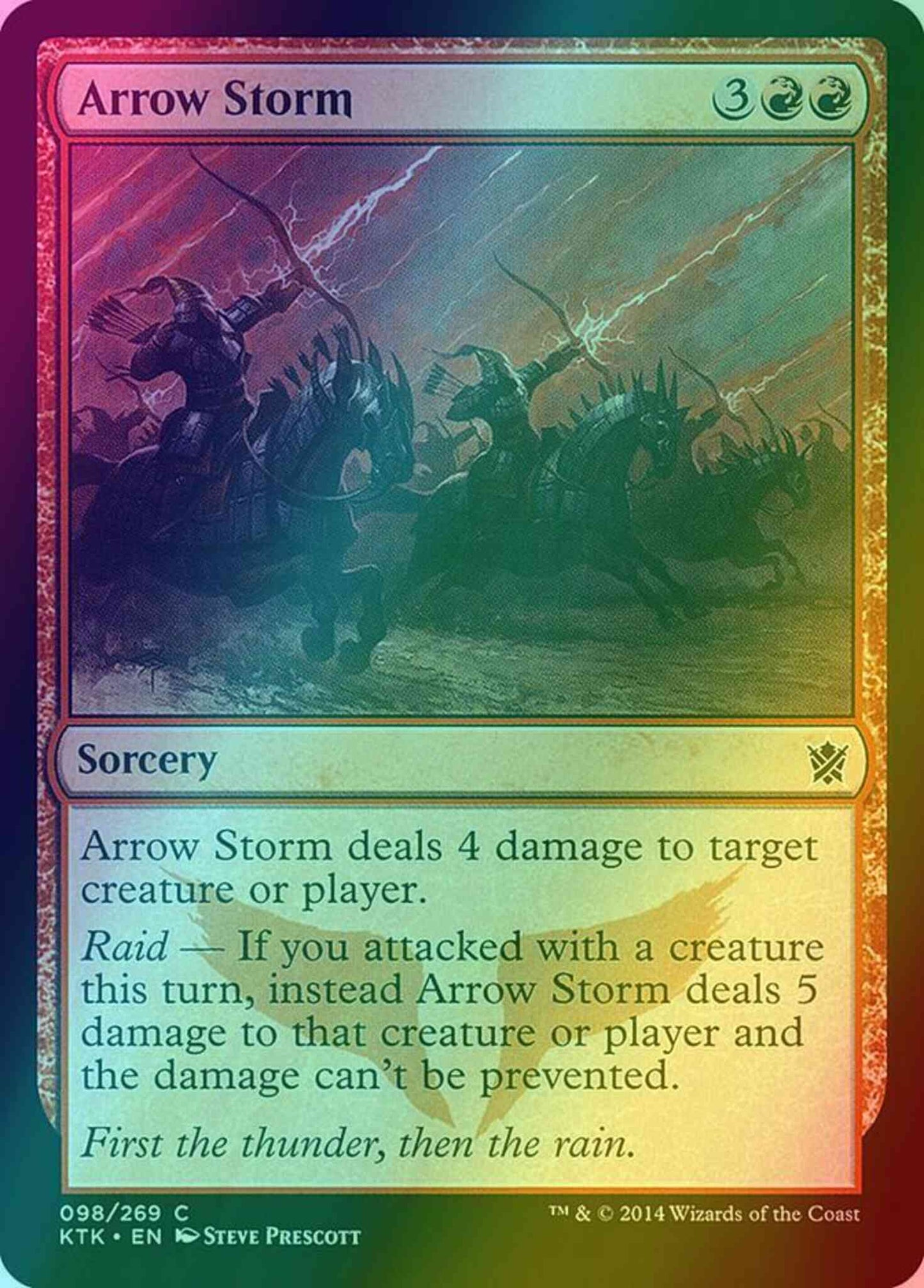 Arrow Storm [98] [Khans Of Tarkir] [Foil]