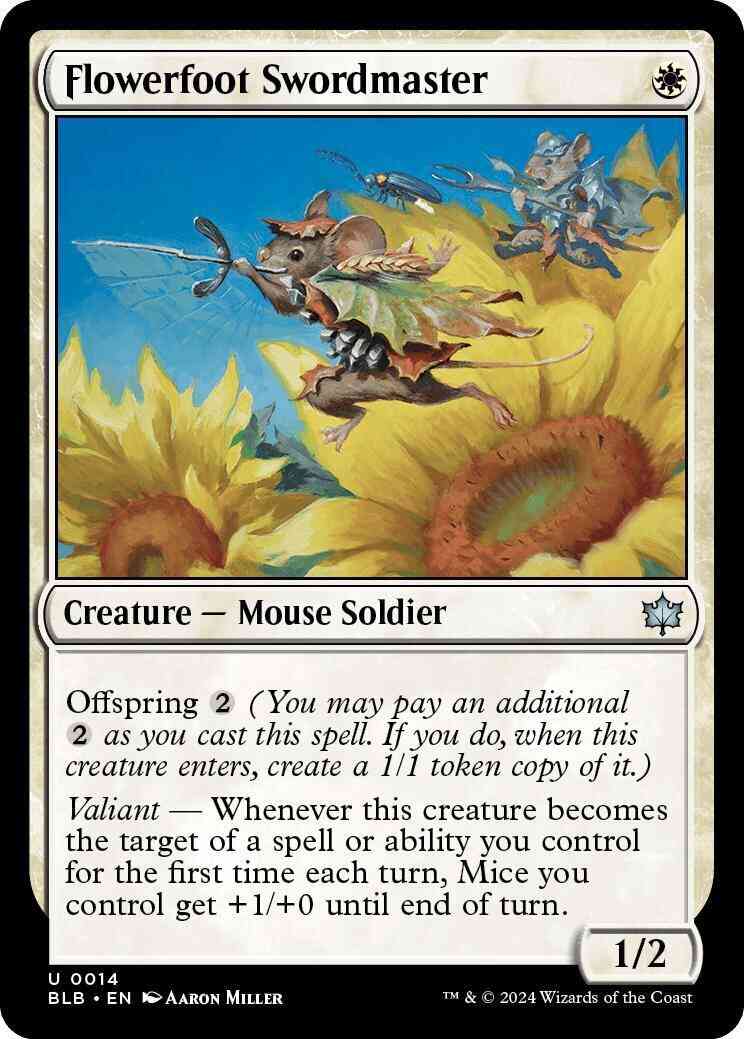 Flowerfoot Swordmaster [14] [Bloomburrow] [Non-Foil]