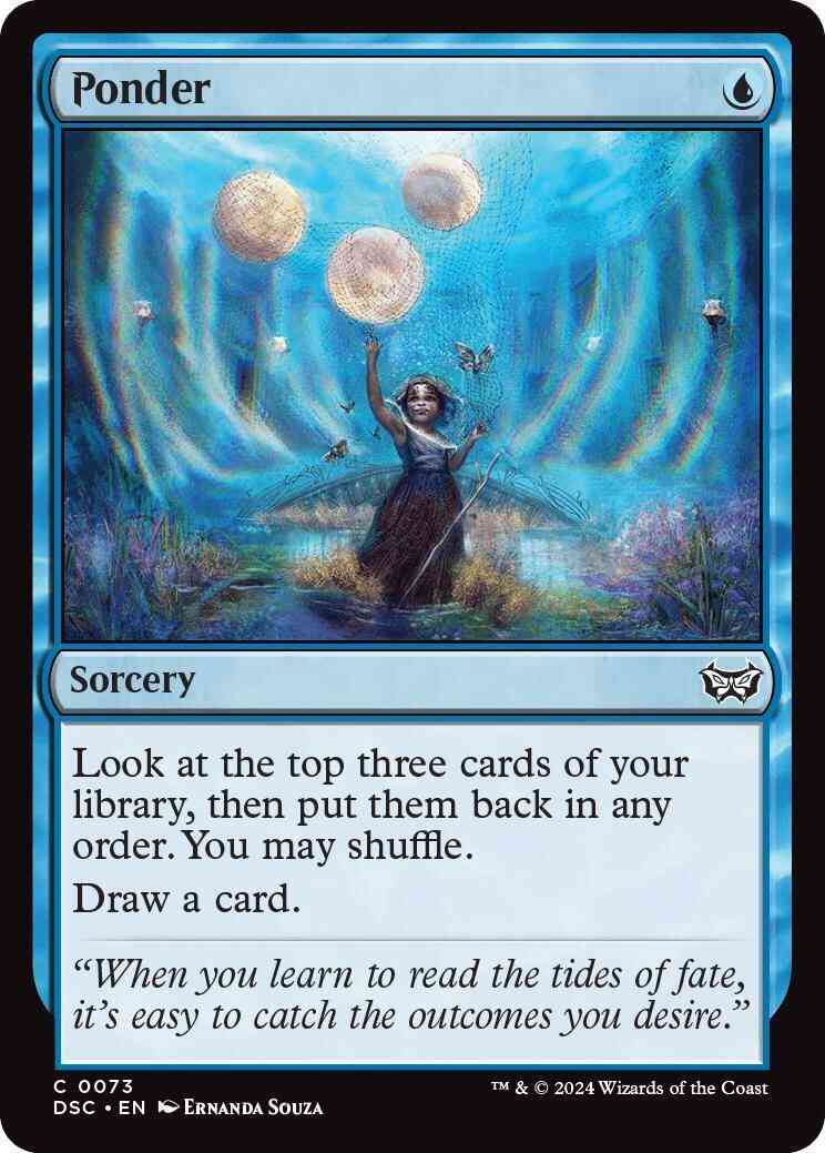 Ponder [73] [Duskmourn: House of Horror: Commander] [Non-Foil]