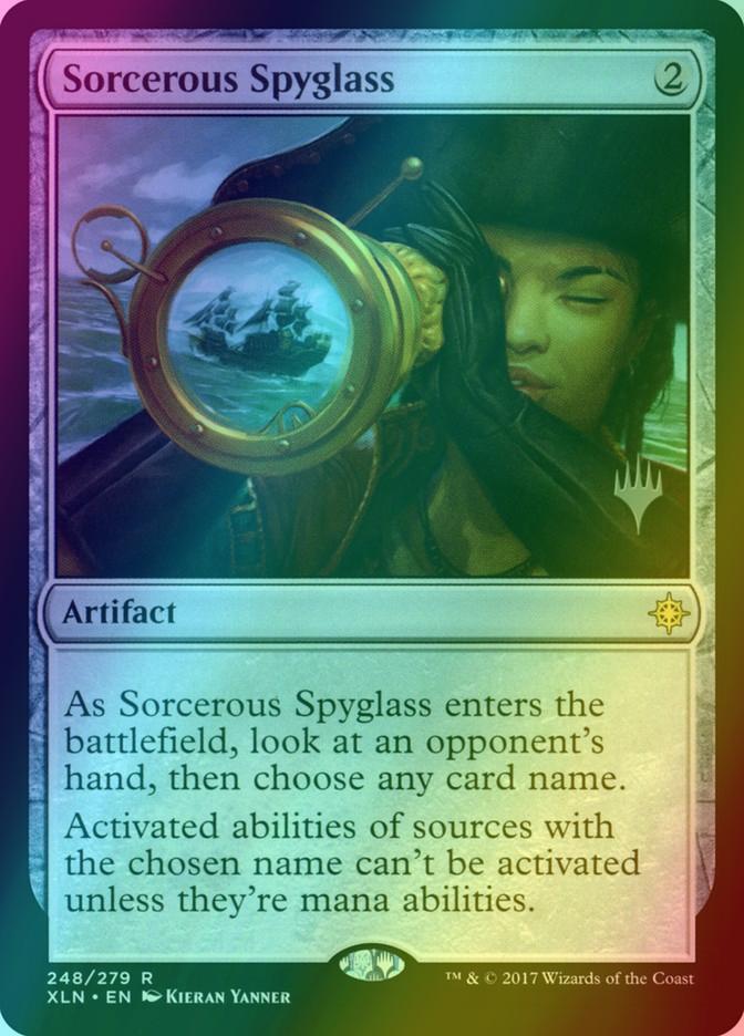 Sorcerous Spyglass [248p] [Promo Pack] [Ixalan Promos] [Foil]