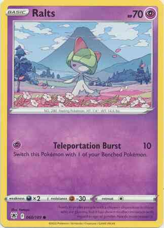 Ralts - 060/189 - Common [swsh10-060] [Non-Holo]
