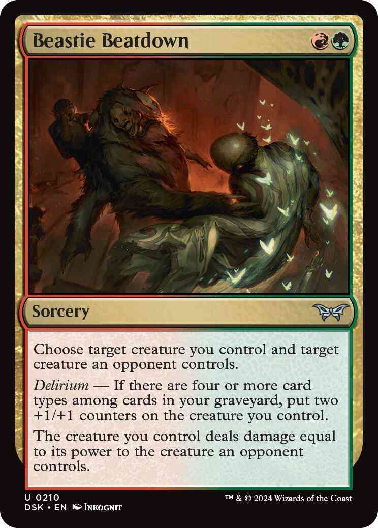 Beastie Beatdown [210] [Duskmourn: House of Horror] [Non-Foil]