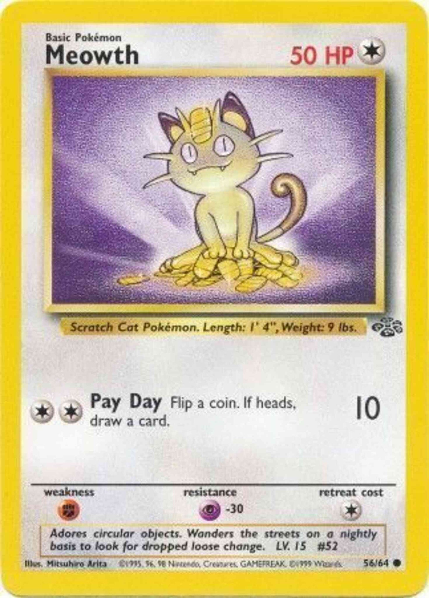 Meowth - 56/64 - Common - Unlimited [base2U-56] [Non-Holo]