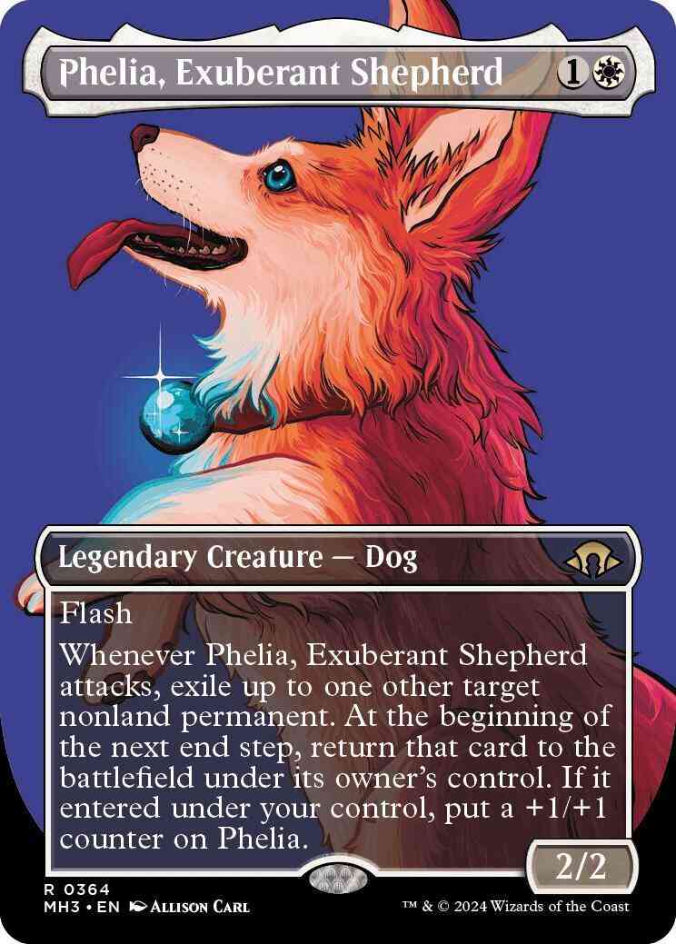 Phelia, Exuberant Shepherd [364] [Borderless] [Profile] [Modern Horizons 3] [Non-Foil]