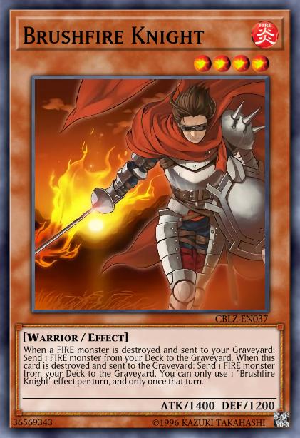 Brushfire Knight - CBLZ-EN037 - Rare - 1st Edition