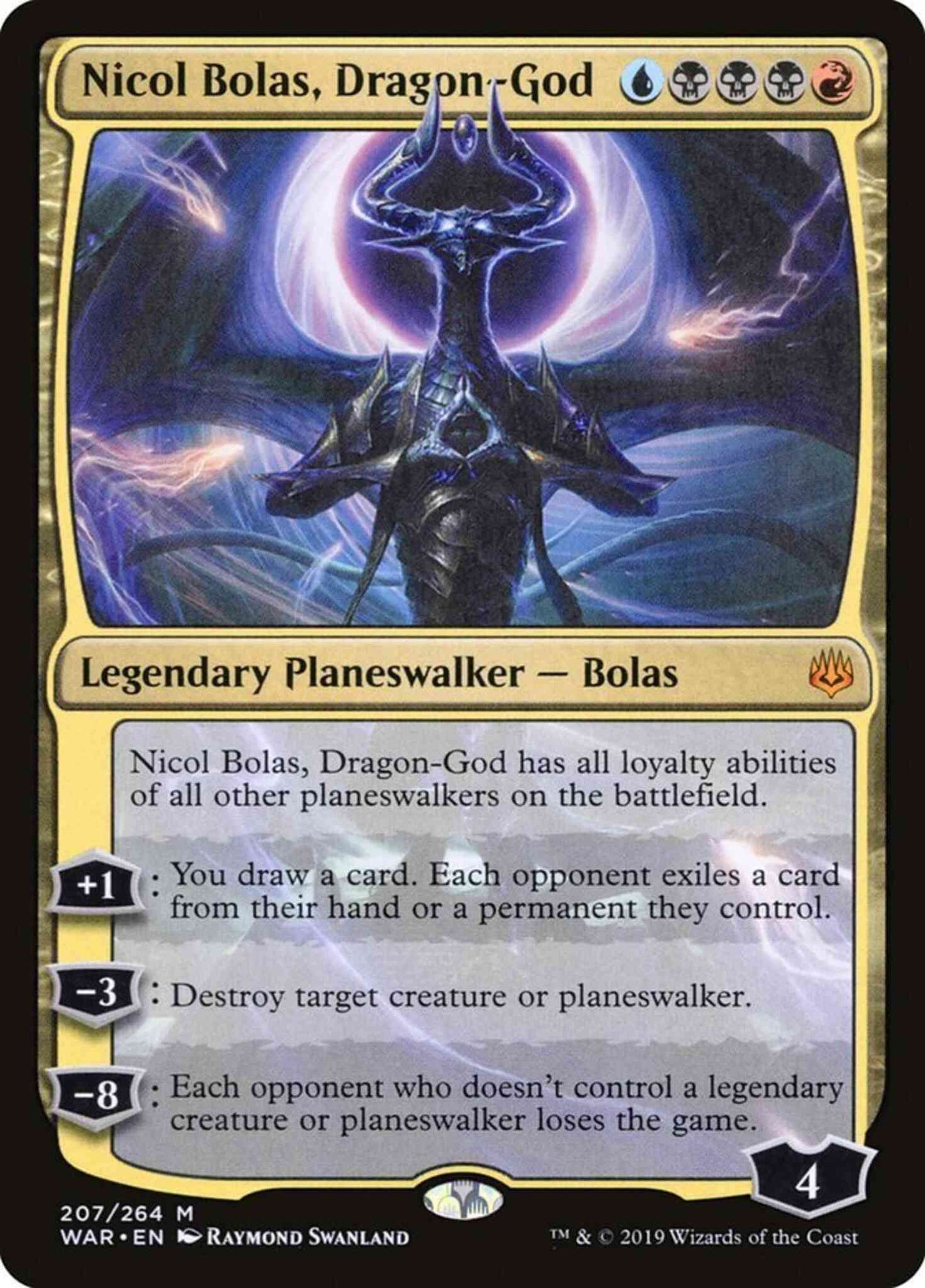 Nicol Bolas, Dragon-God [207] [War of the Spark] [Non-Foil]